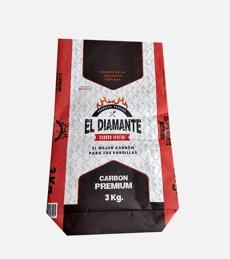bolsas de papel kraft para carbon de 3 kg