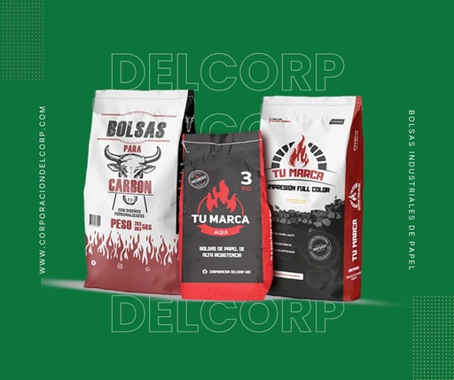 Bolsas de papel para carbon de 3 kg